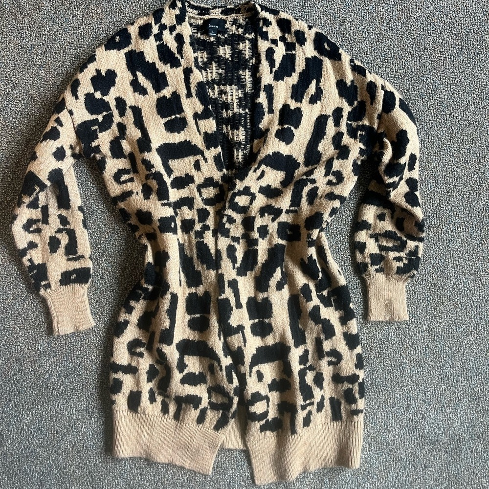 Cheeta Print Cardigan